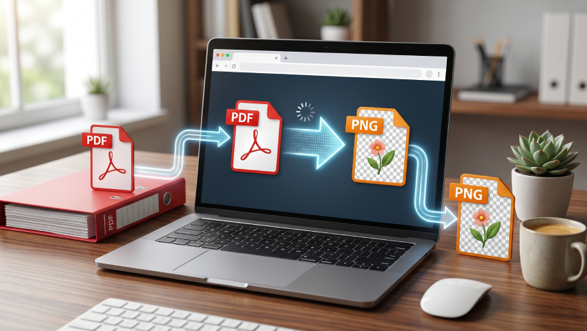 تحويل ملف PDF إلى PNG